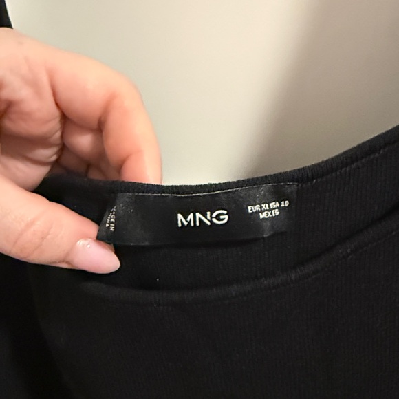 Mango Women's Brown Contrast Drop Waist Pleated Dress - Picture 4 of 4